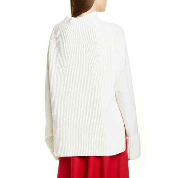 Vince Sweater Mix Stitch Funnel Neck Long Slv Wool - Picture 4 of 12